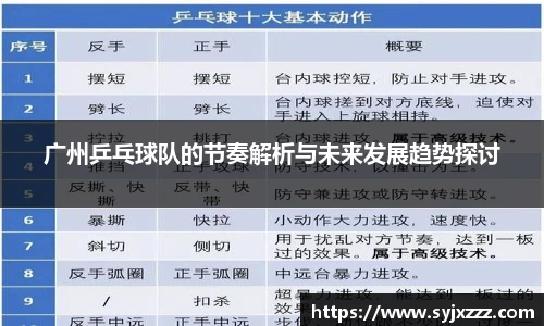 广州乒乓球队的节奏解析与未来发展趋势探讨