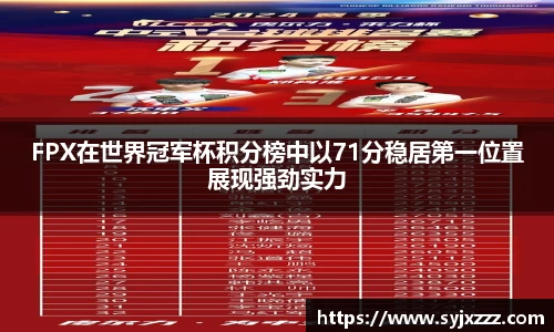 FPX在世界冠军杯积分榜中以71分稳居第一位置展现强劲实力